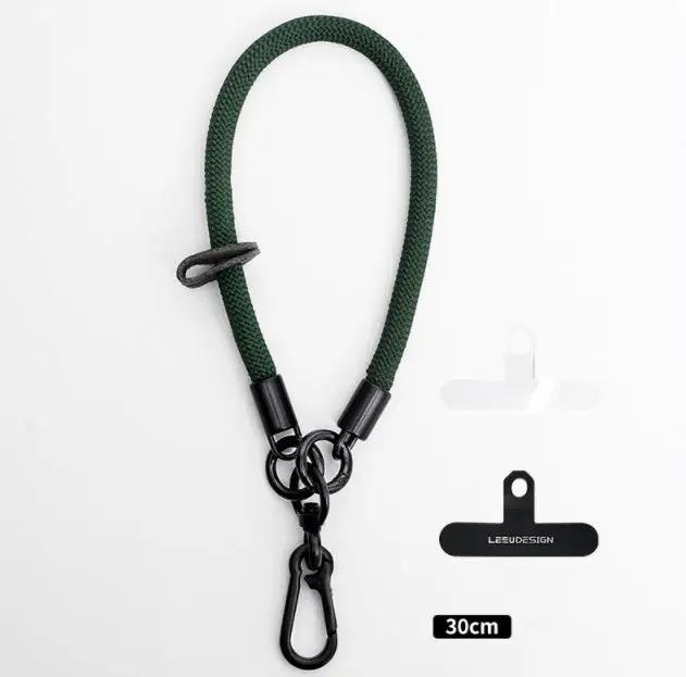 Mobile Phone Short Polyester Rope Anti-theft Wrist Strap Keychain Charge Hub X