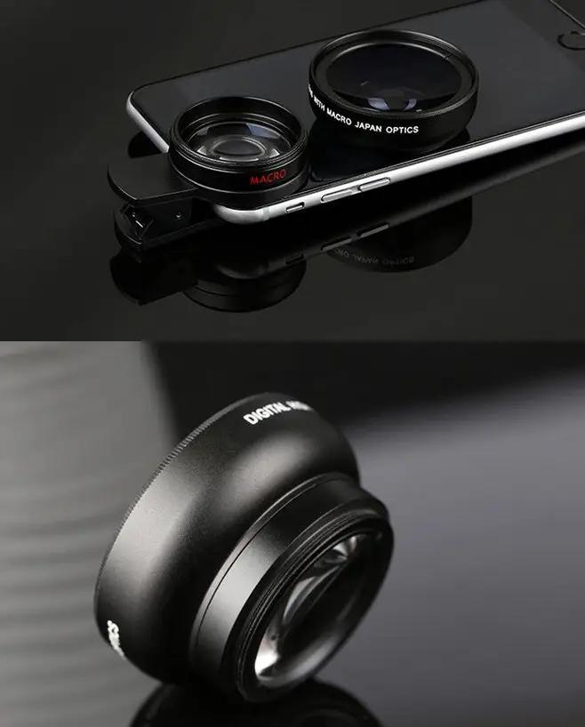Mobile phone lens 0.45Xwide angle 12.5 times the macro external lens photography camera universal HD Combo Charge Hub X