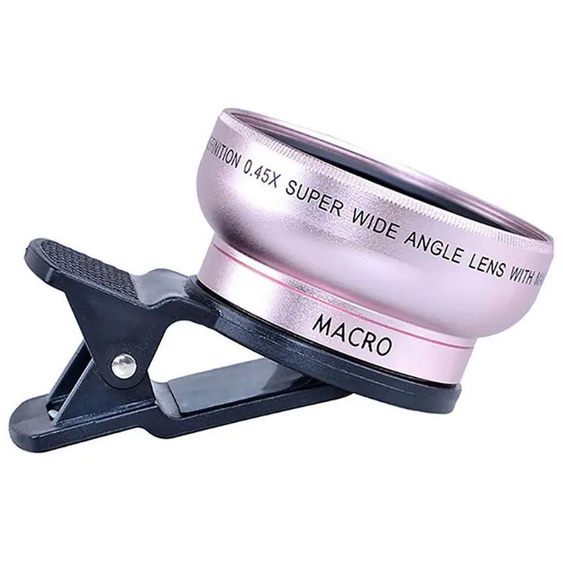Mobile phone lens 0.45Xwide angle 12.5 times the macro external lens photography camera universal HD Combo Charge Hub X