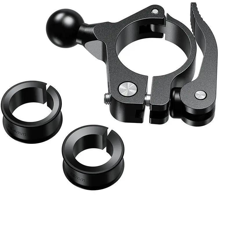 Motorcycle Mobile Phone Bracket Aluminum Alloy Universal Ball Head Quick Release Pipe Clamp Charge Hub X