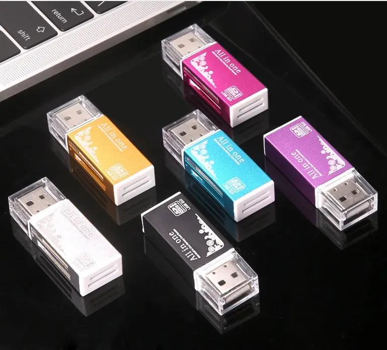 Multi In One Card Reader Mini Versatile SDTF Mobile Phone Camera Universal USB Memory Card High-speed Charge Hub X