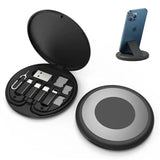 Multi-type Compact Cable Card with Cable & USB Adapter Storage Box Charge Hub X