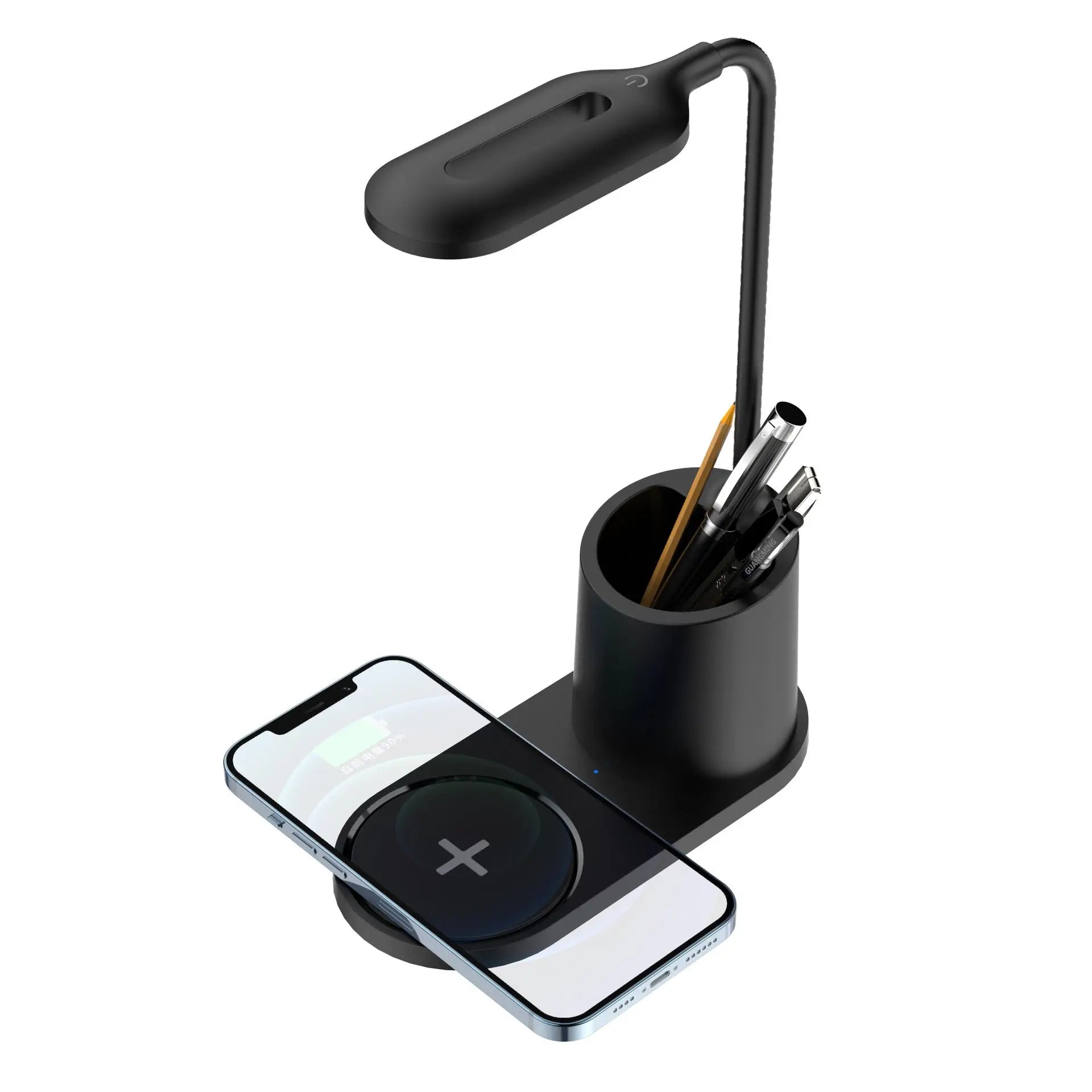 Multifunctional Mobile Phone Wireless Charging Led Pen Holder Table Lamp Charge Hub X