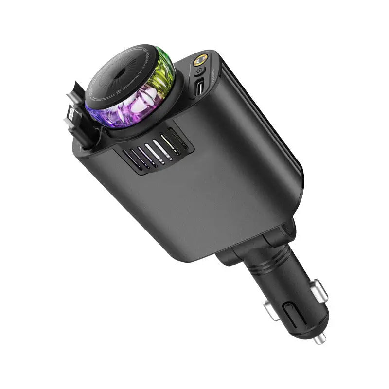 Multifunctional Purple Light Car Phone Charger - Charge Hub X