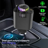 Multifunctional Purple Light Car Phone Charger - Charge Hub X