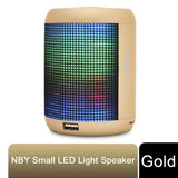 NBY Small Sound Activate LED Light Bluetooth Speaker And Dancing Fountain, Gold NBY