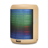 NBY Small Sound Activate LED Light Bluetooth Speaker And Dancing Fountain, Gold NBY