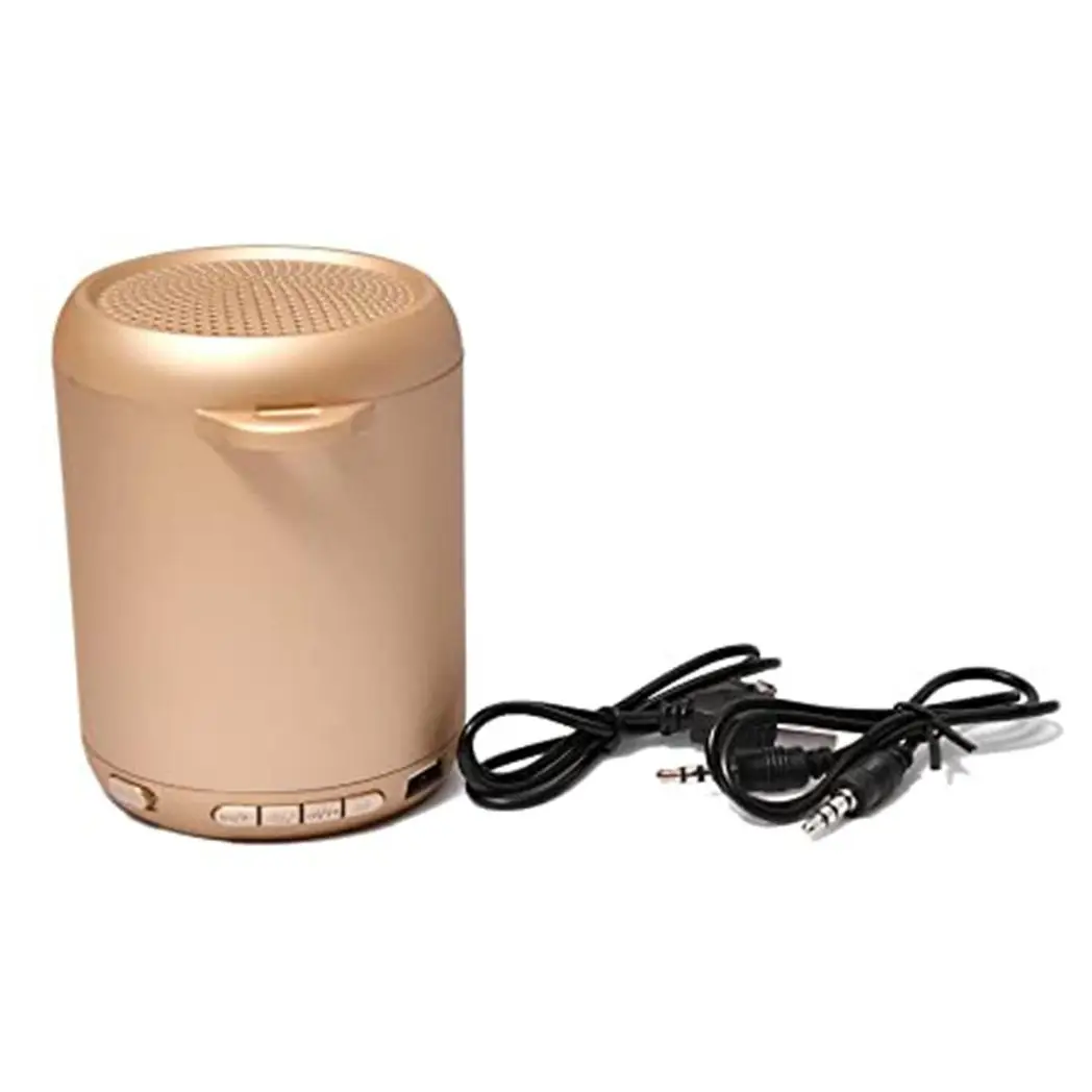 NBY Small Sound Activate LED Light Bluetooth Speaker And Dancing Fountain, Gold NBY