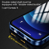 New Applicable Phone Case Double-sided Buckle Glass Privacy Charge Hub X