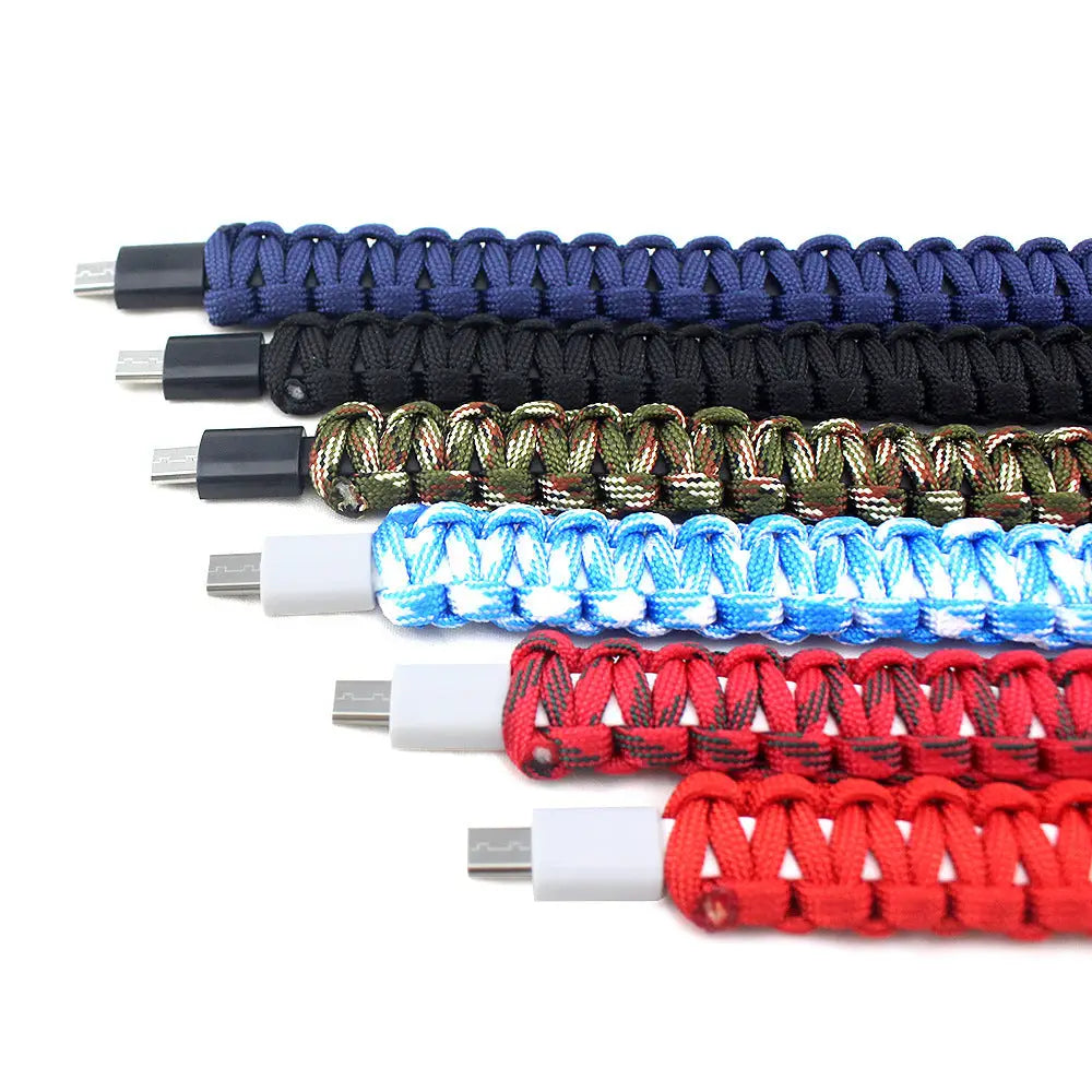 Mobile phone charger line bracelet Multi-function data cable Android USB charging data cable bracelet - Charge Hub X