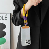 Nylon Portable Twist Mobile Phone Lanyard Charge Hub X