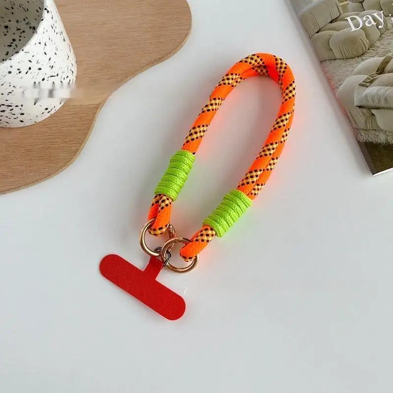 Nylon Portable Twist Mobile Phone Lanyard Charge Hub X