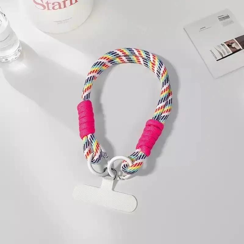Nylon Portable Twist Mobile Phone Lanyard Charge Hub X