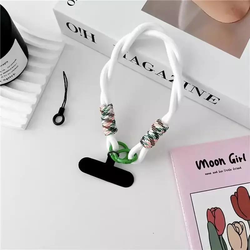 Nylon Portable Twist Mobile Phone Lanyard Charge Hub X