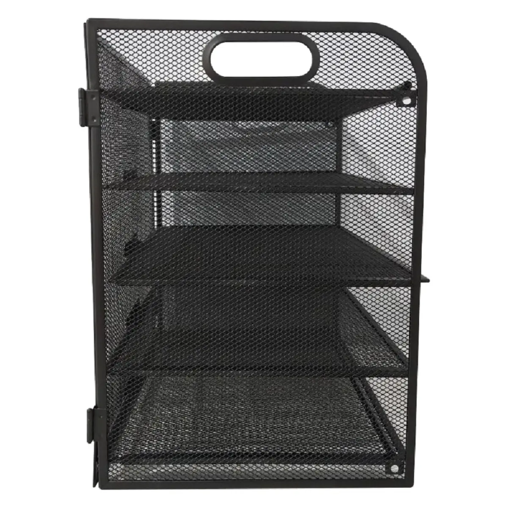 Paper Organizer, Letter Tray with Handle, Mesh Black Paper Sorter, Desk Organizer for Office, Home or School N/A