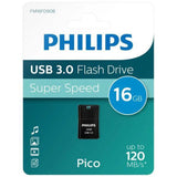 Philips USB 3.0 Pico Edition Flash Drive 16GB - Black Philips