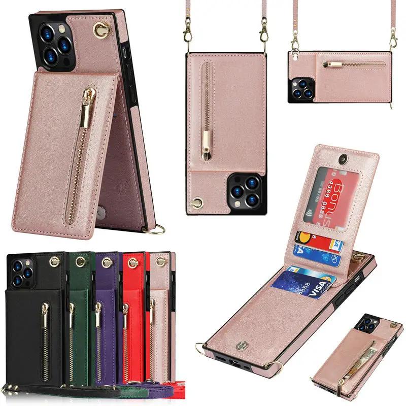 Phone Case Crossbody XR Zipper Mobile Phone Protective Cover Charge Hub X