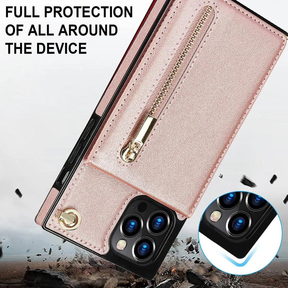 Phone Case Crossbody XR Zipper Mobile Phone Protective Cover Charge Hub X