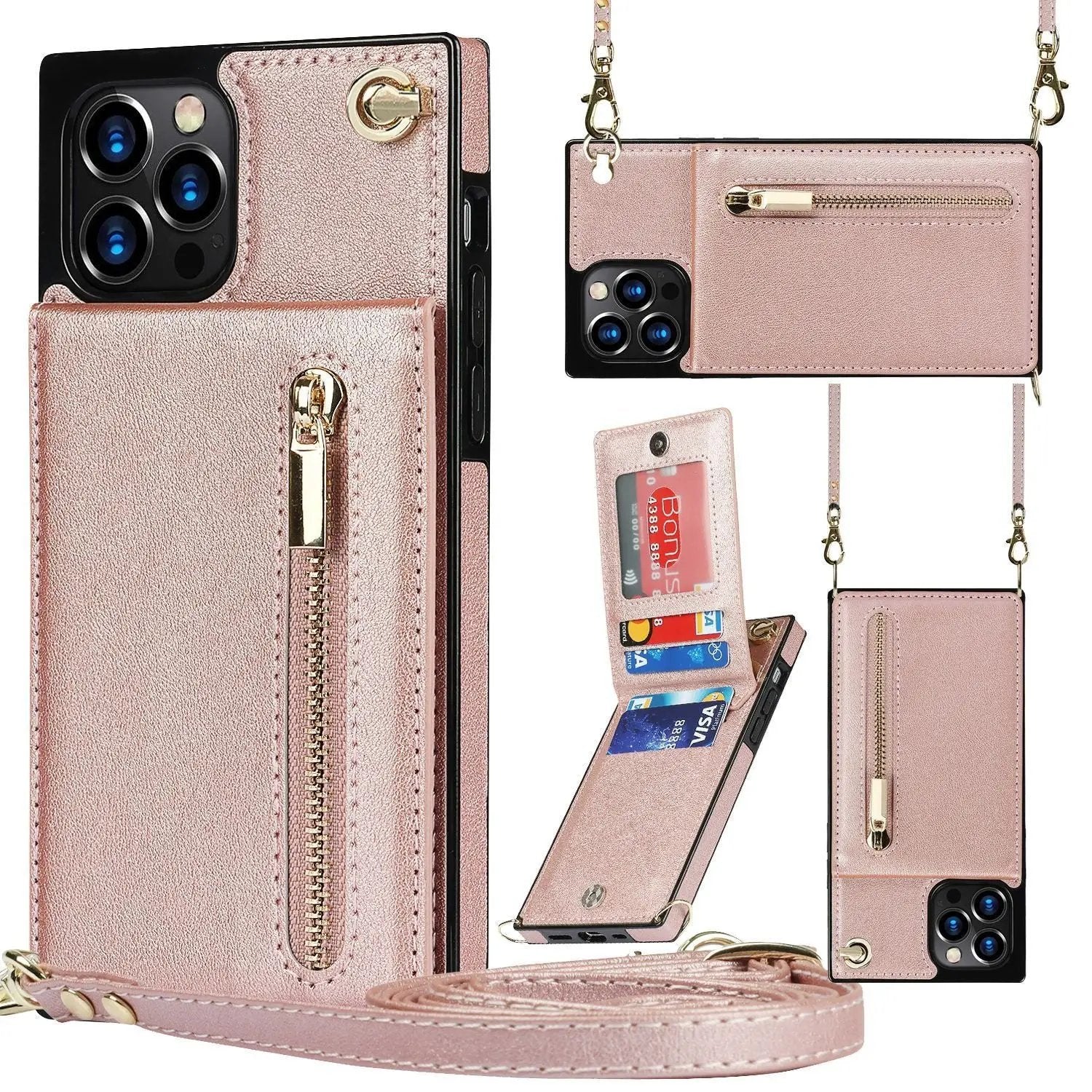 Phone Case Crossbody XR Zipper Mobile Phone Protective Cover Charge Hub X