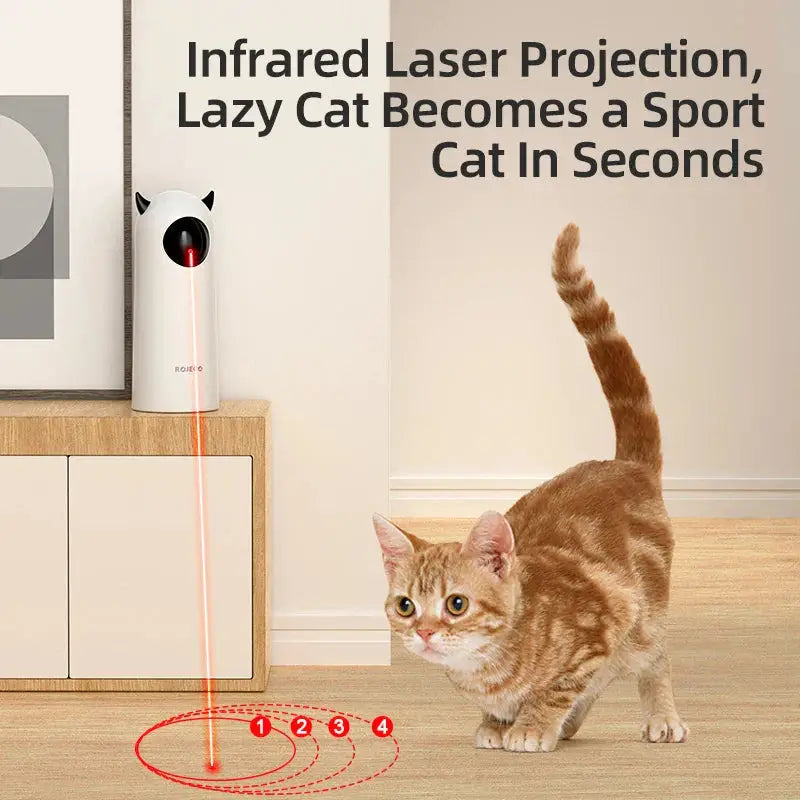 ROJECO Smart LED Laser Cat Toy Cashymart