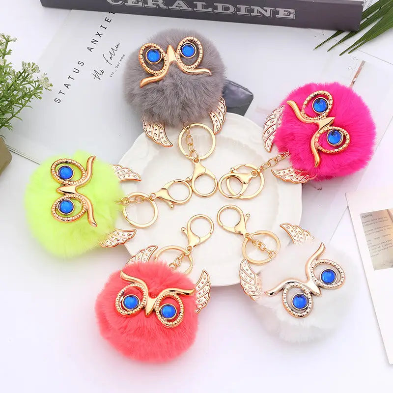 Rabbit Fur Keychain Decorative Ornaments Charge Hub X