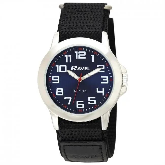 Ravel Men Sports Case Arabic Dial Velcro Strap Watch R1601.65.16 Ravel