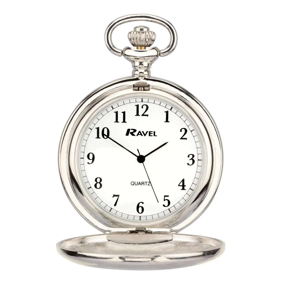 Ravel Plain Pocket Watch Chrome R1001.04 Ravel