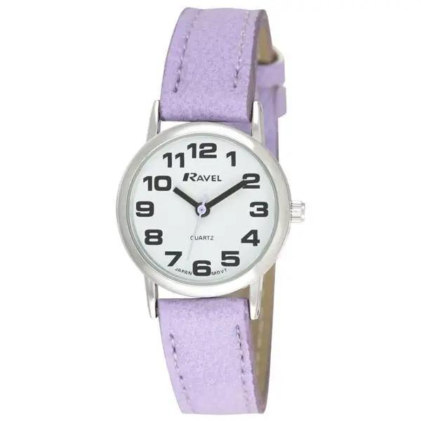 Ravel Women's Classic Purple Leather Strap Watch R0105.13.17LA Ravel
