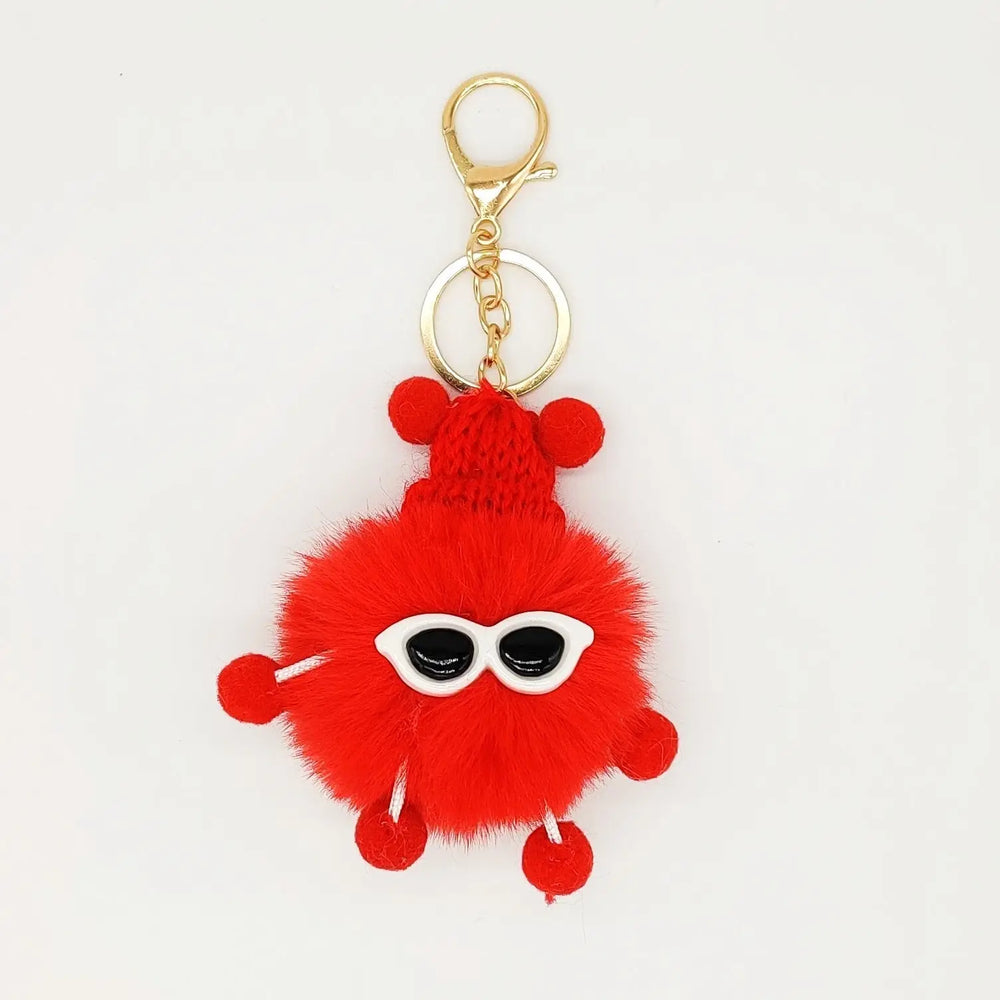Rex Rabbit Fur Small Briquettes Elf Cute Plush Doll Pendant Keychain Charge Hub X