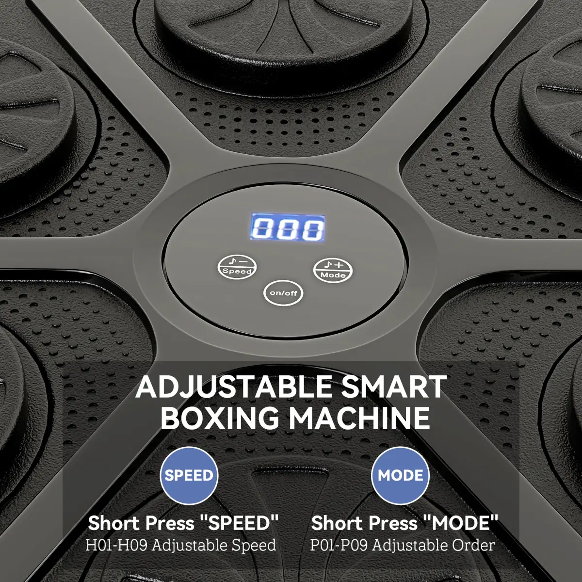 SPORTNOW Smart Bluetooth Boxing Machine Wall Mounted with 9 Speeds & Modes SPORTNOW