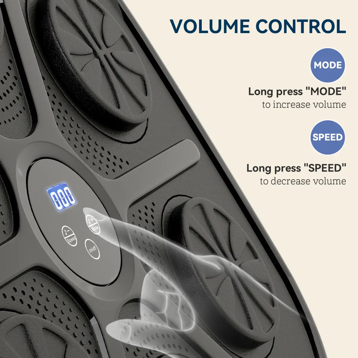 SPORTNOW Smart Bluetooth Boxing Machine Wall Mounted with 9 Speeds & Modes SPORTNOW