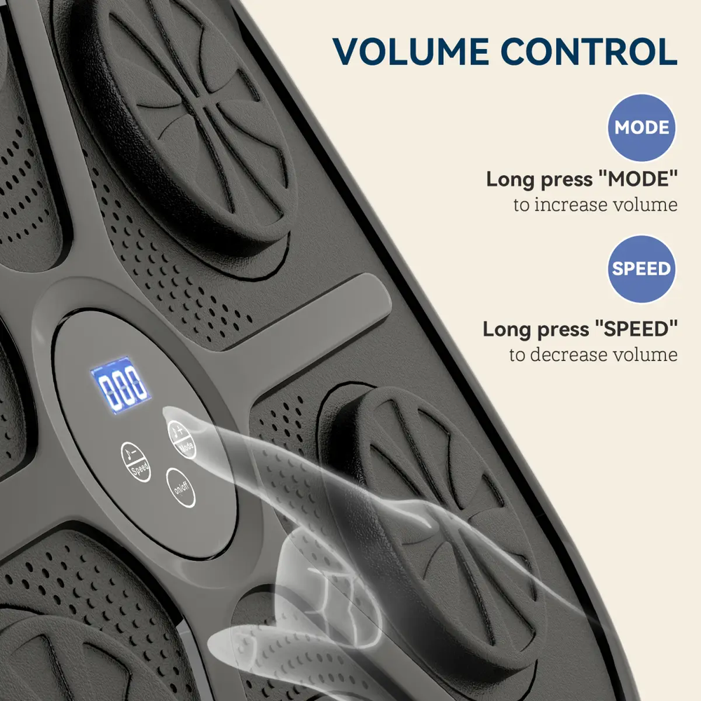 SPORTNOW Smart Bluetooth Boxing Machine Wall Mounted with 9 Speeds & Modes SPORTNOW