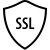 SSL security logo on a white background