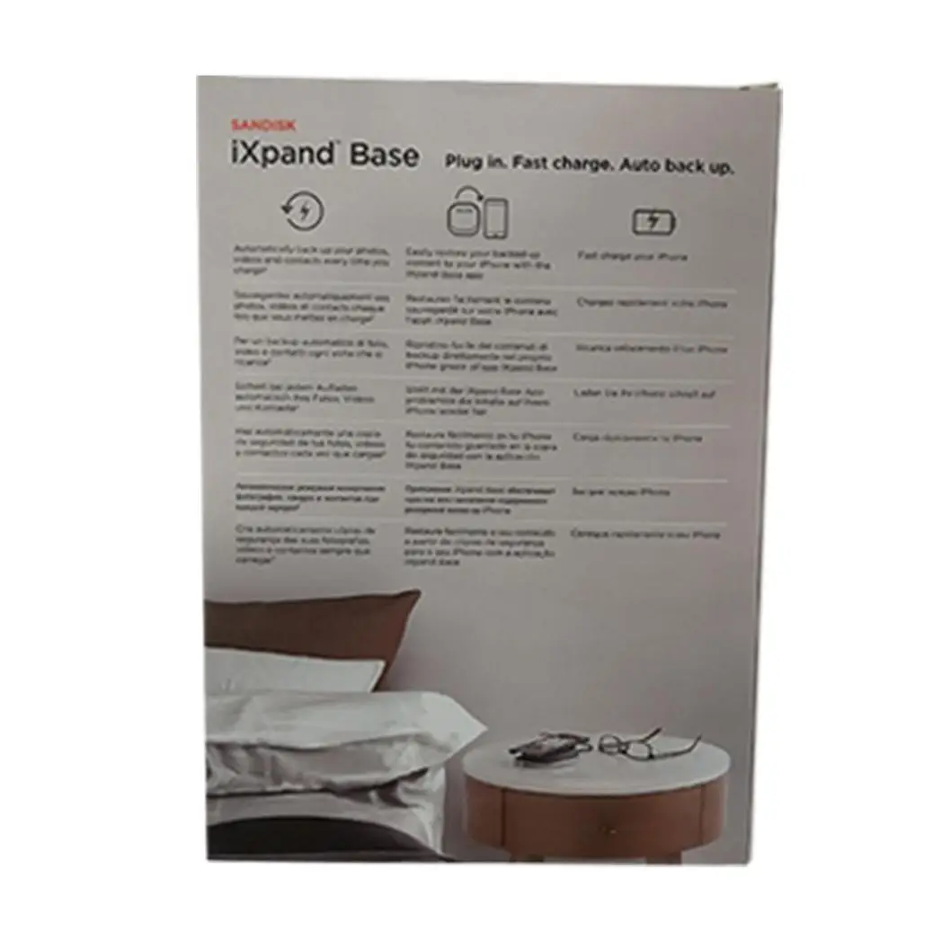 SanDisk iXpand Base For Phone Charging & Backup - Black 32 GB SanDisk