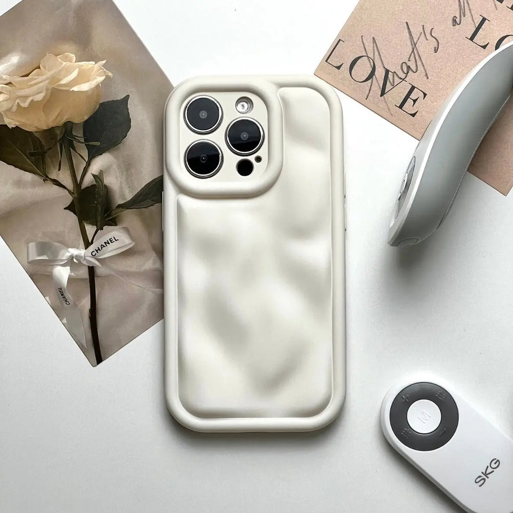 Shockproof Phone Case with Meteorite Pattern – Solid Colour Protective Cover Charge Hub X