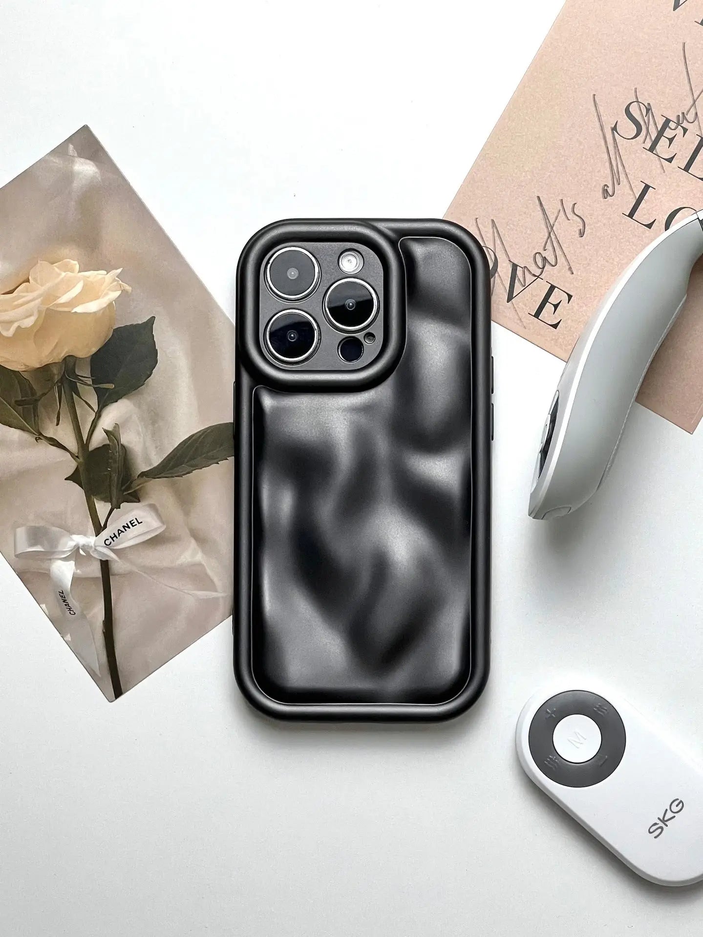 Shockproof Phone Case with Meteorite Pattern – Solid Colour Protective Cover Charge Hub X