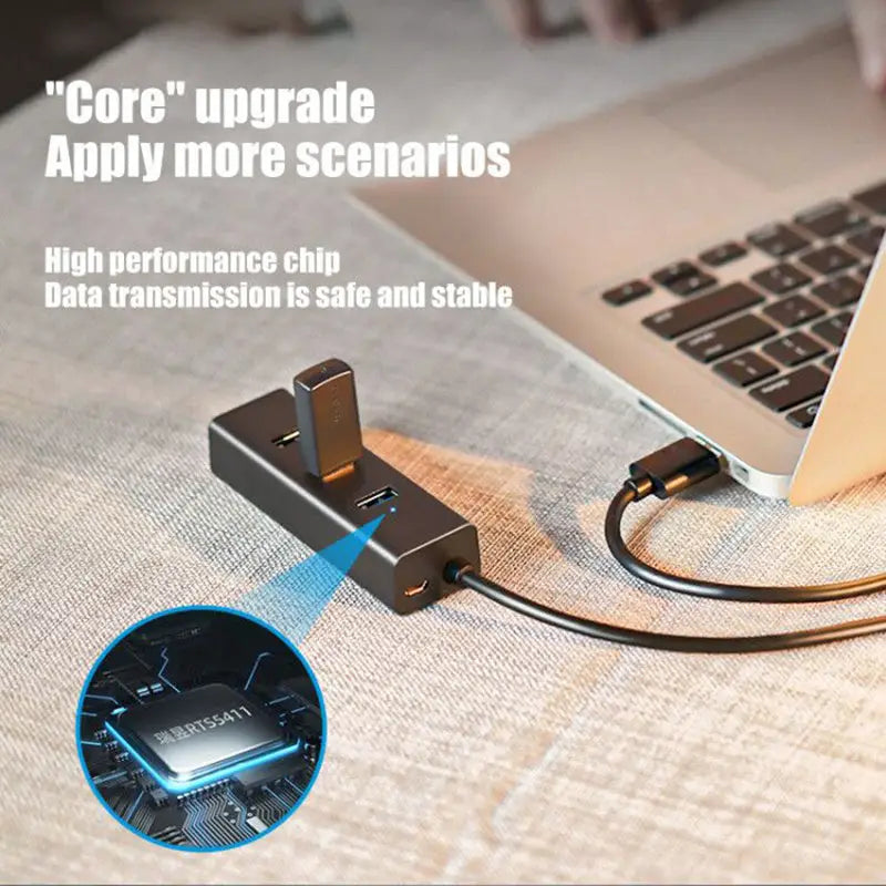 Small Row Plug Usb Hub Usb Splitter Mini Small Four-port Usb 2.0 Hub Charge Hub X