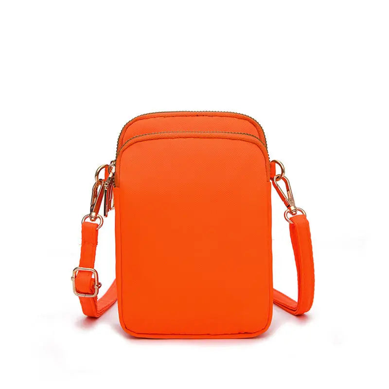 Small Shoulder Bags 3 Layers Of Pockets Mobile Phone Bag Outdoor Daily Crossbody Bag Charge Hub X
