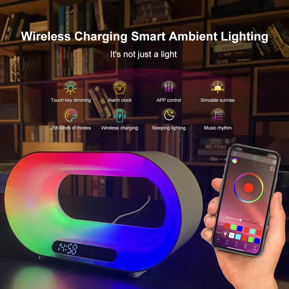 Smart LED Night Light with Wireless Charger-1