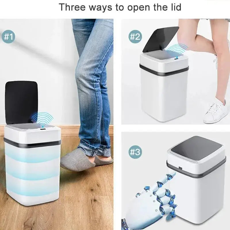 Smart Touch Kitchen Trash Bin 13L Cashymart