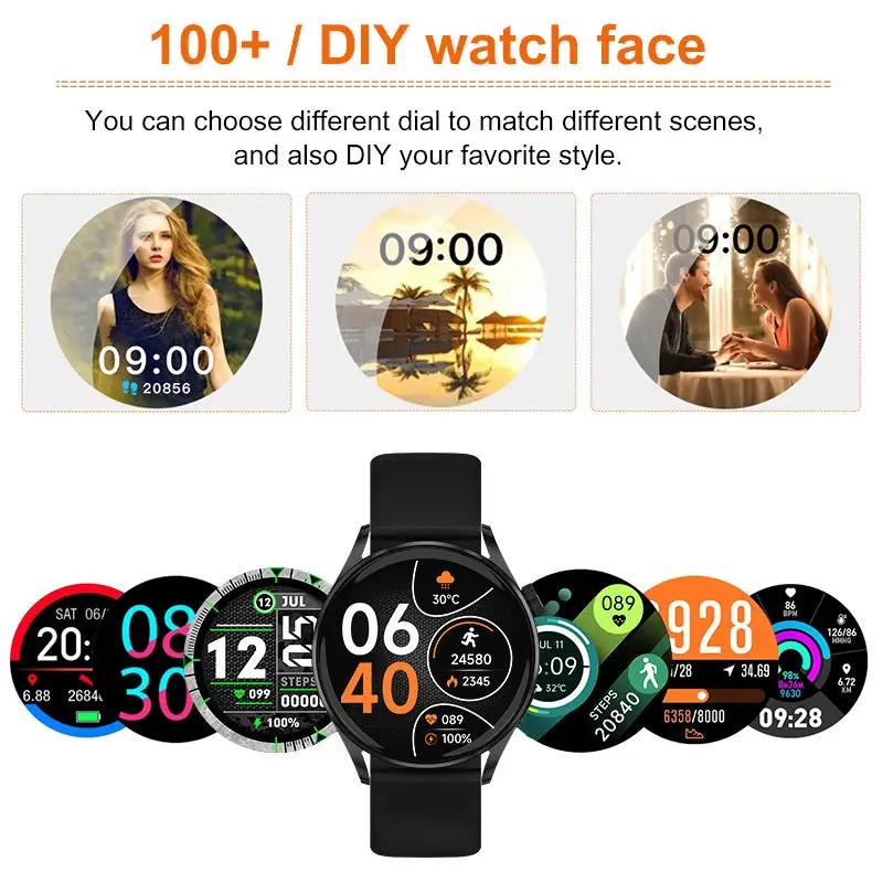 Smart Watch Fitness Tracker with Heart Rate Blood Oxygen Blood Pressure Sleep Monitor 100 Sports Modes Step Calorie Counter-1