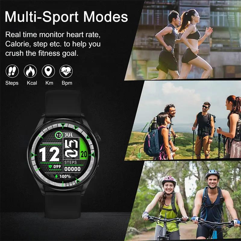 Smart Watch Fitness Tracker with Heart Rate Blood Oxygen Blood Pressure Sleep Monitor 100 Sports Modes Step Calorie Counter-3