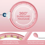 Smart Weighted Hula Hoop with Digital Counter and Detachable Knots - Black AOSOM