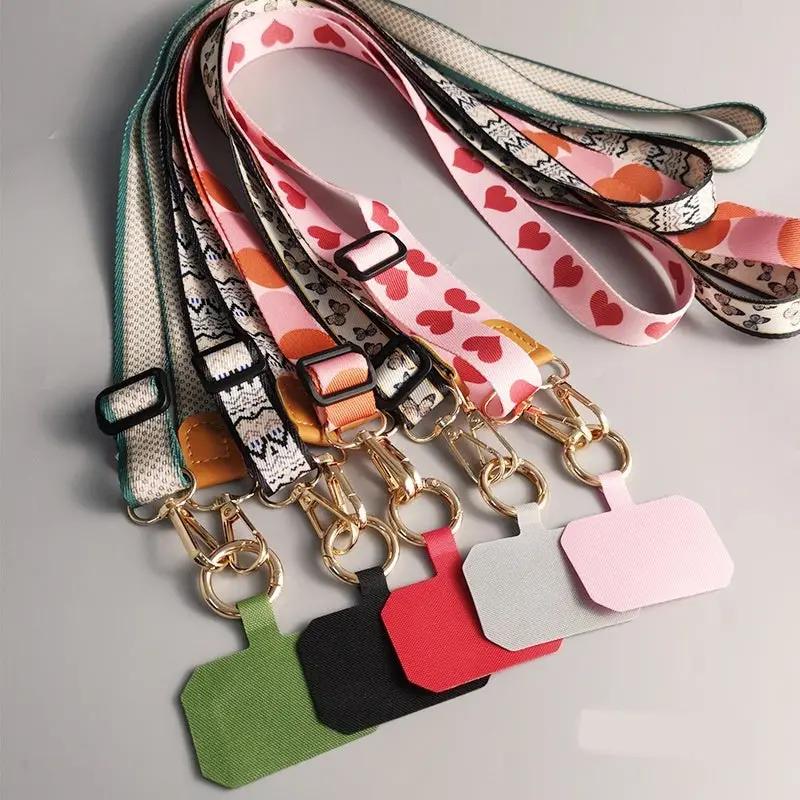 Solid Color Phone Lanyard Crossbody Strap Detachable Multifunctional Chargehub X