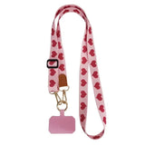 Solid Color Phone Lanyard Crossbody Strap Detachable Multifunctional Chargehub X