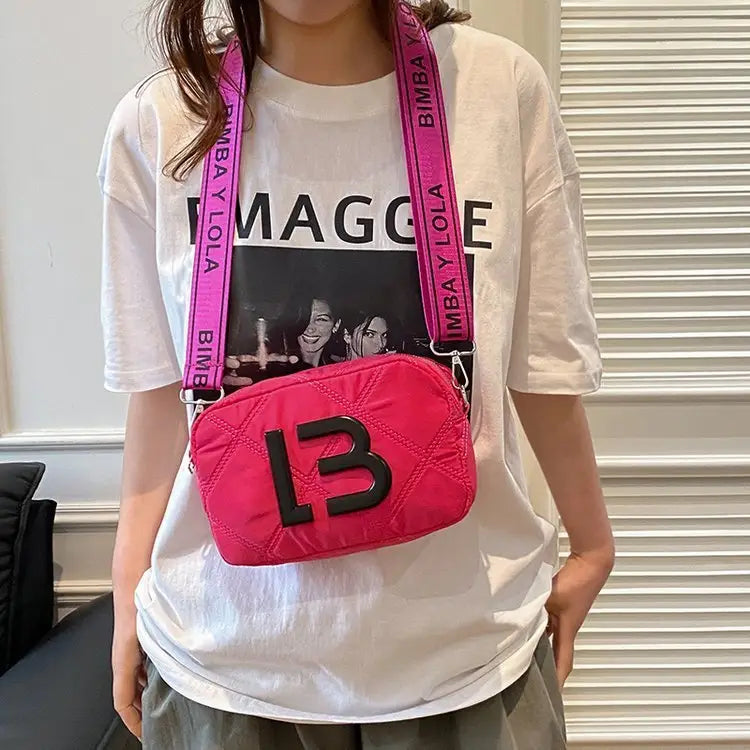 Solid Color Small Square Bags Women Fashion Underarm Bag Rhombic Sewing Shoulder Messenger Bags Charge Hub X