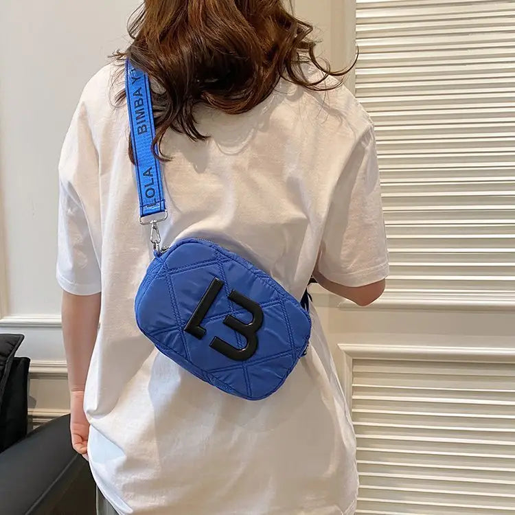 Solid Color Small Square Bags Women Fashion Underarm Bag Rhombic Sewing Shoulder Messenger Bags Charge Hub X