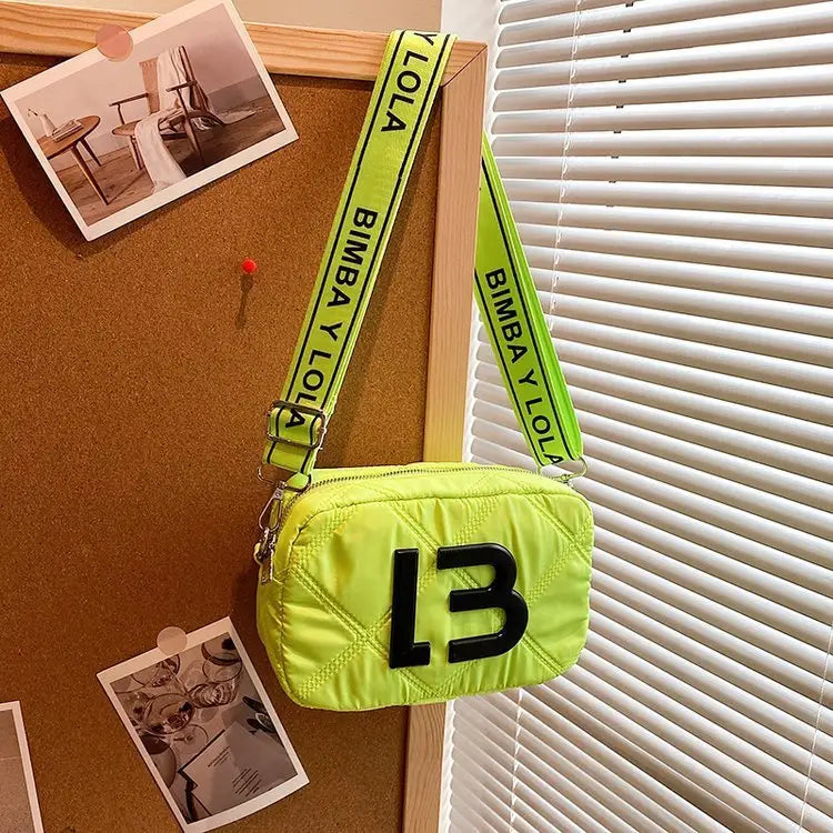 Solid Color Small Square Bags Women Fashion Underarm Bag Rhombic Sewing Shoulder Messenger Bags Charge Hub X