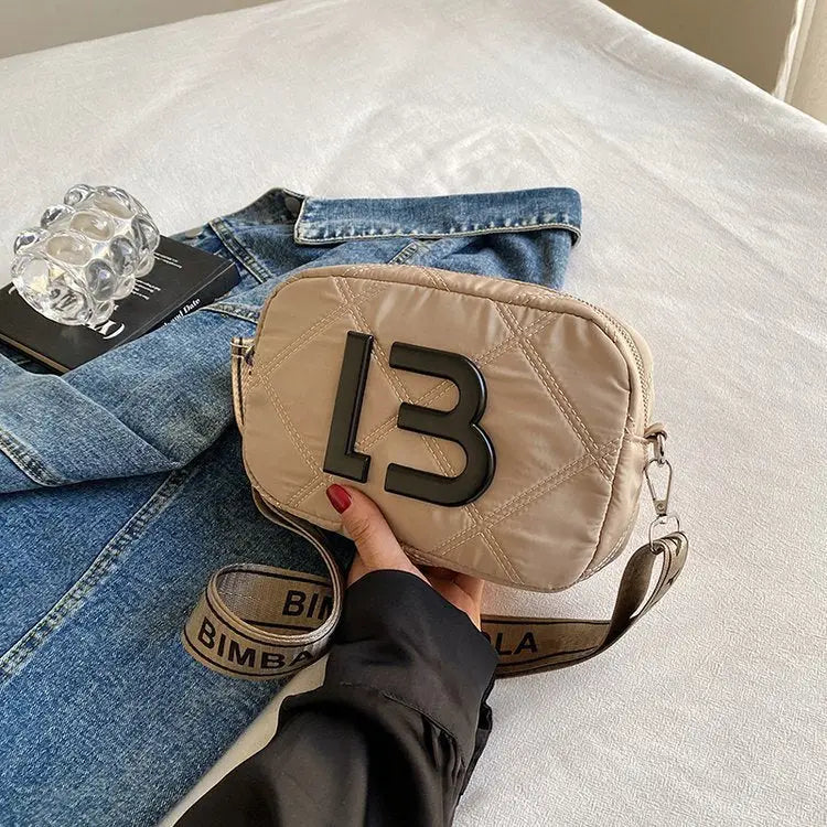 Solid Color Small Square Bags Women Fashion Underarm Bag Rhombic Sewing Shoulder Messenger Bags Charge Hub X