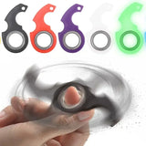 Spinner Stress Toy Keychain Fidget Ring Charge Hub X